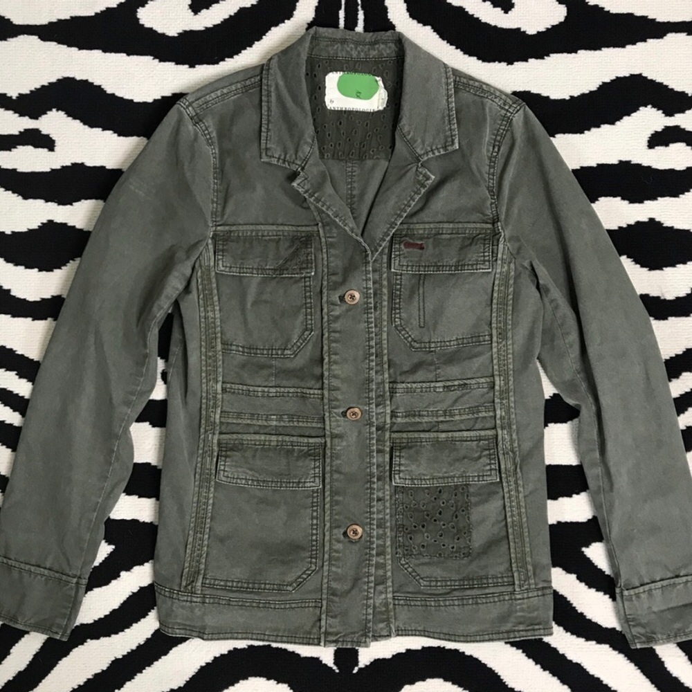 Anthropologie Cargo Utility Jacket Sz S